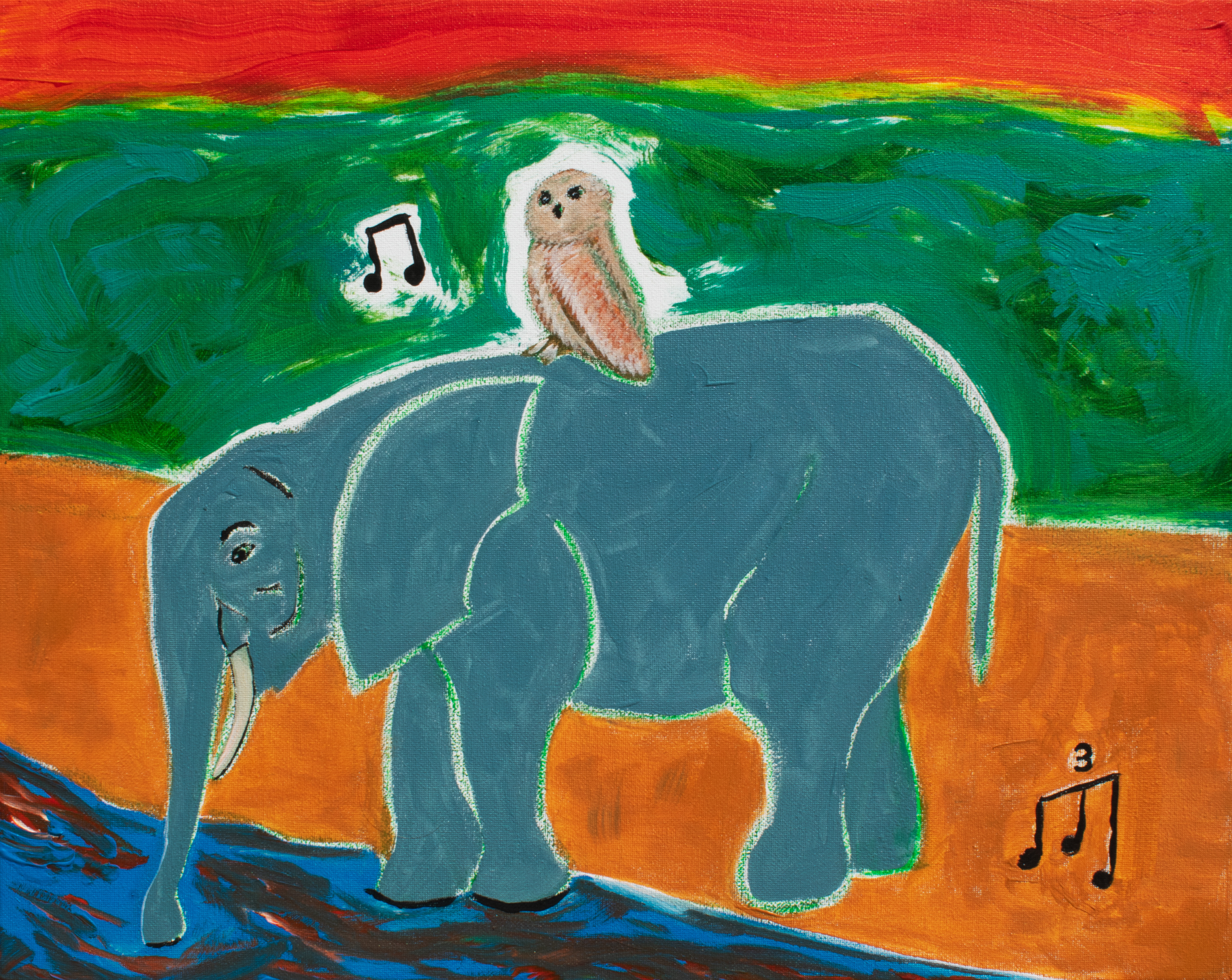Owl and Elephant